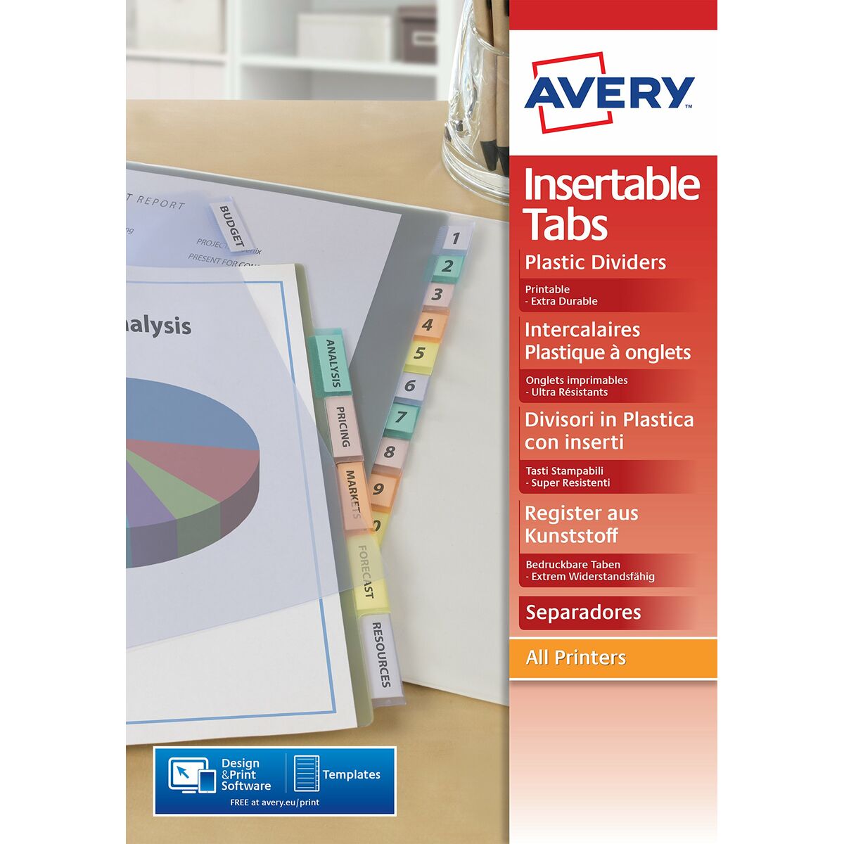 Separatorer Avery Transparent A4 12 Blad (10 antal) - 6
