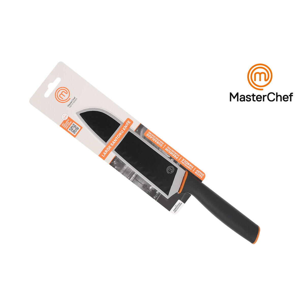 Kökskniv MasterChef Svart Silvrig 18 cm (24 antal) - 2