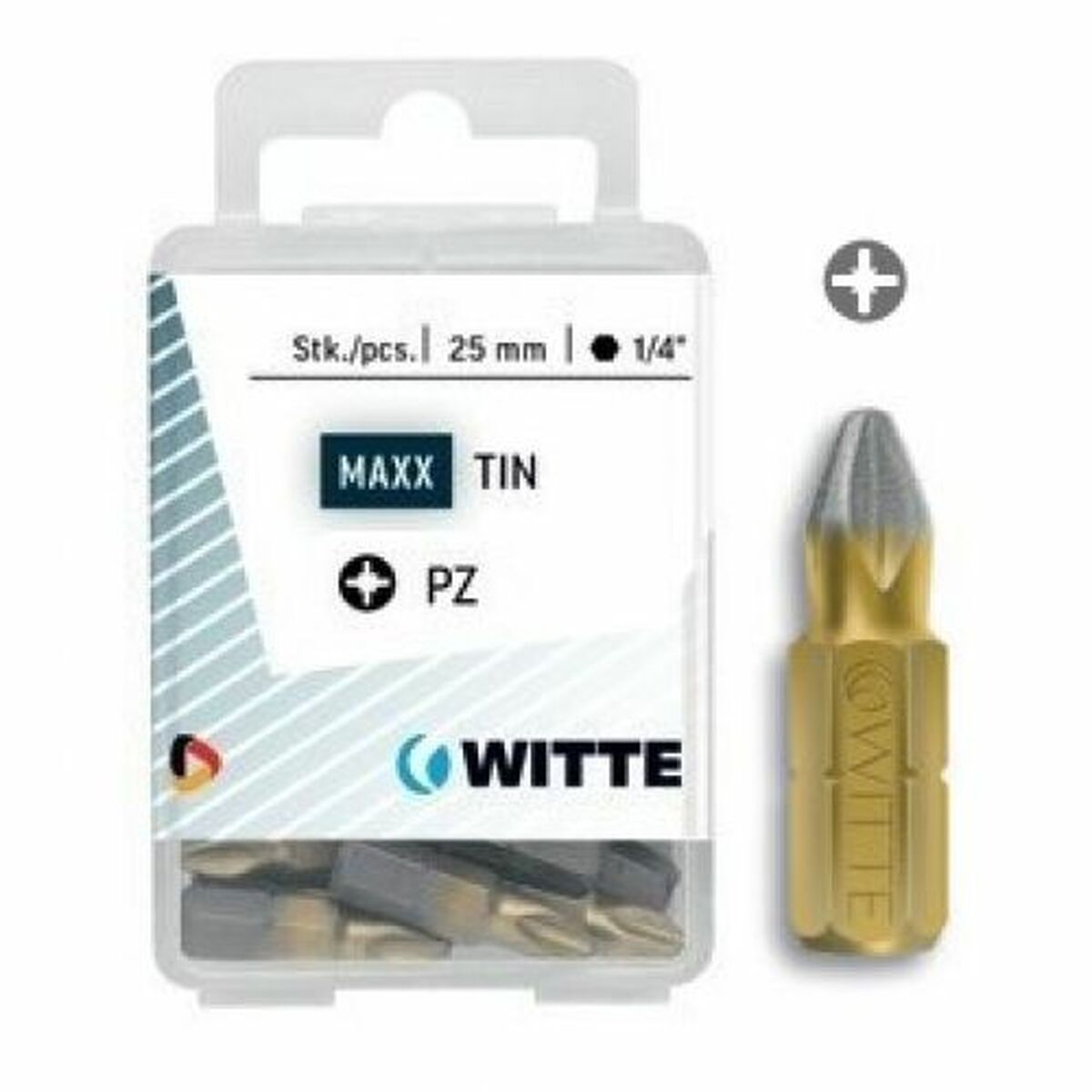 Bitssats WITTE PZ 2 DIAMOND Pozidriv PZ2 5 antal