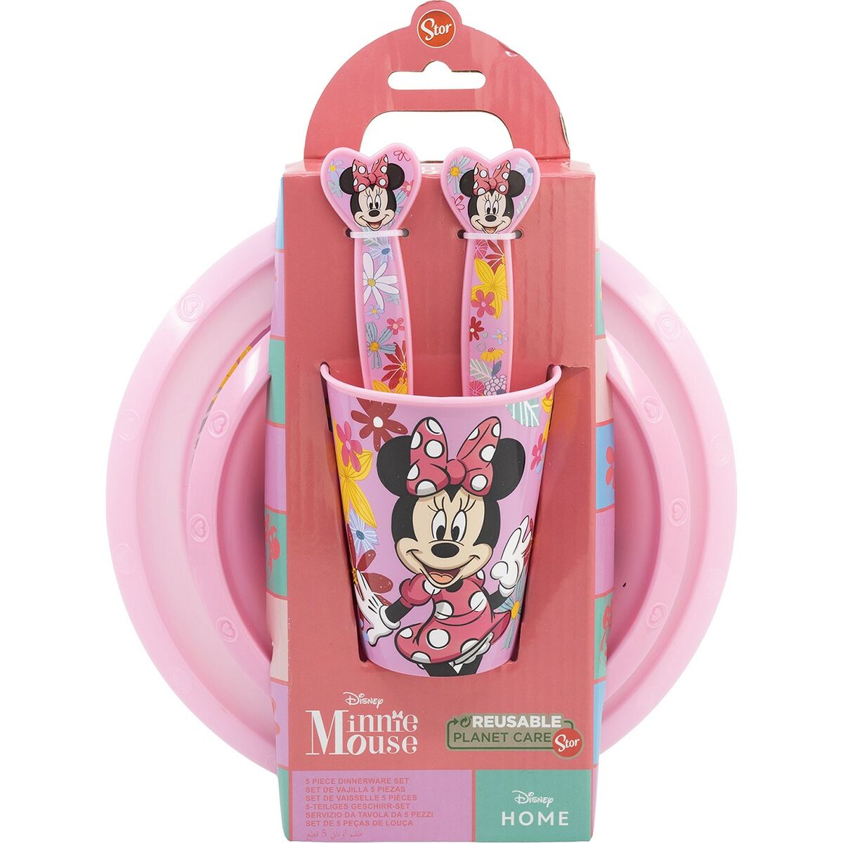 Matset för barn Minnie Mouse CZ11312 Rosa 5 Delar - 3