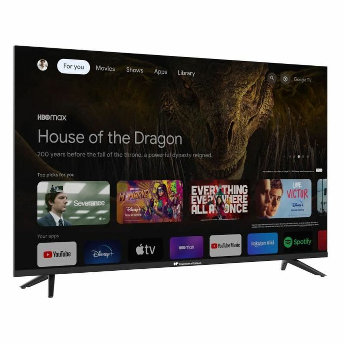 Smart TV Continental Edison Celed43sgqld24b6 4K Ultra HD 43" QLED - 2
