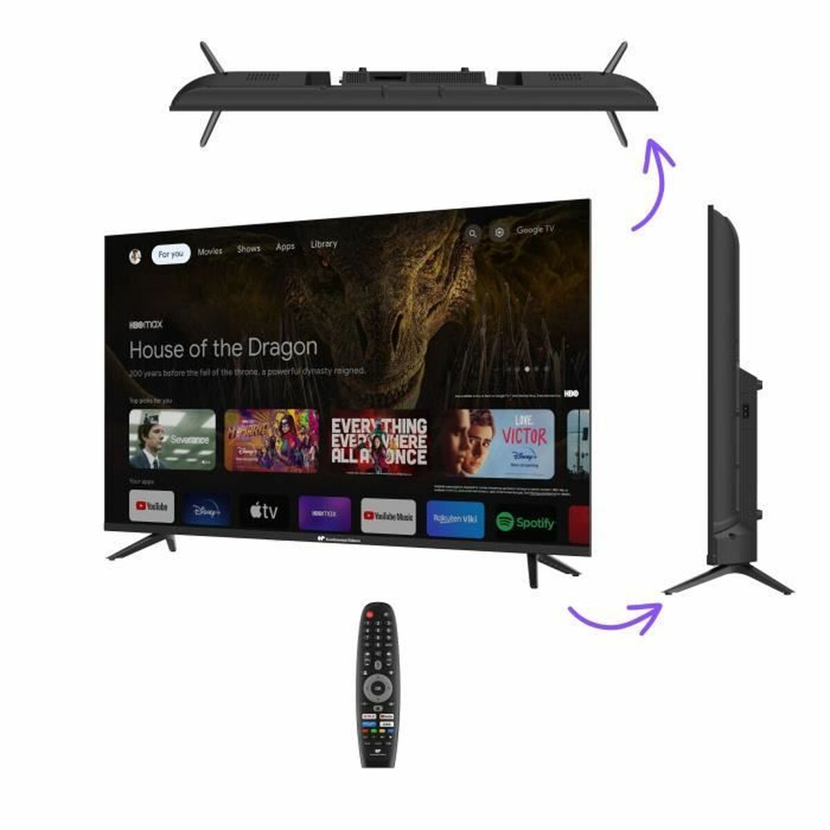 Smart TV Continental Edison Celed43sgqld24b6 4K Ultra HD 43" QLED - 6