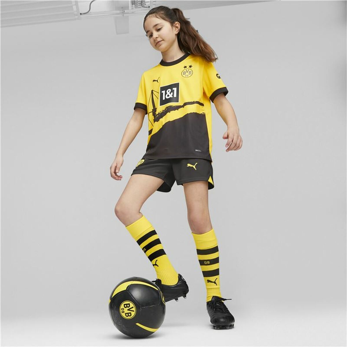 Kortärmad fotbollströja, Barn Puma Borussia Dortmund - 6
