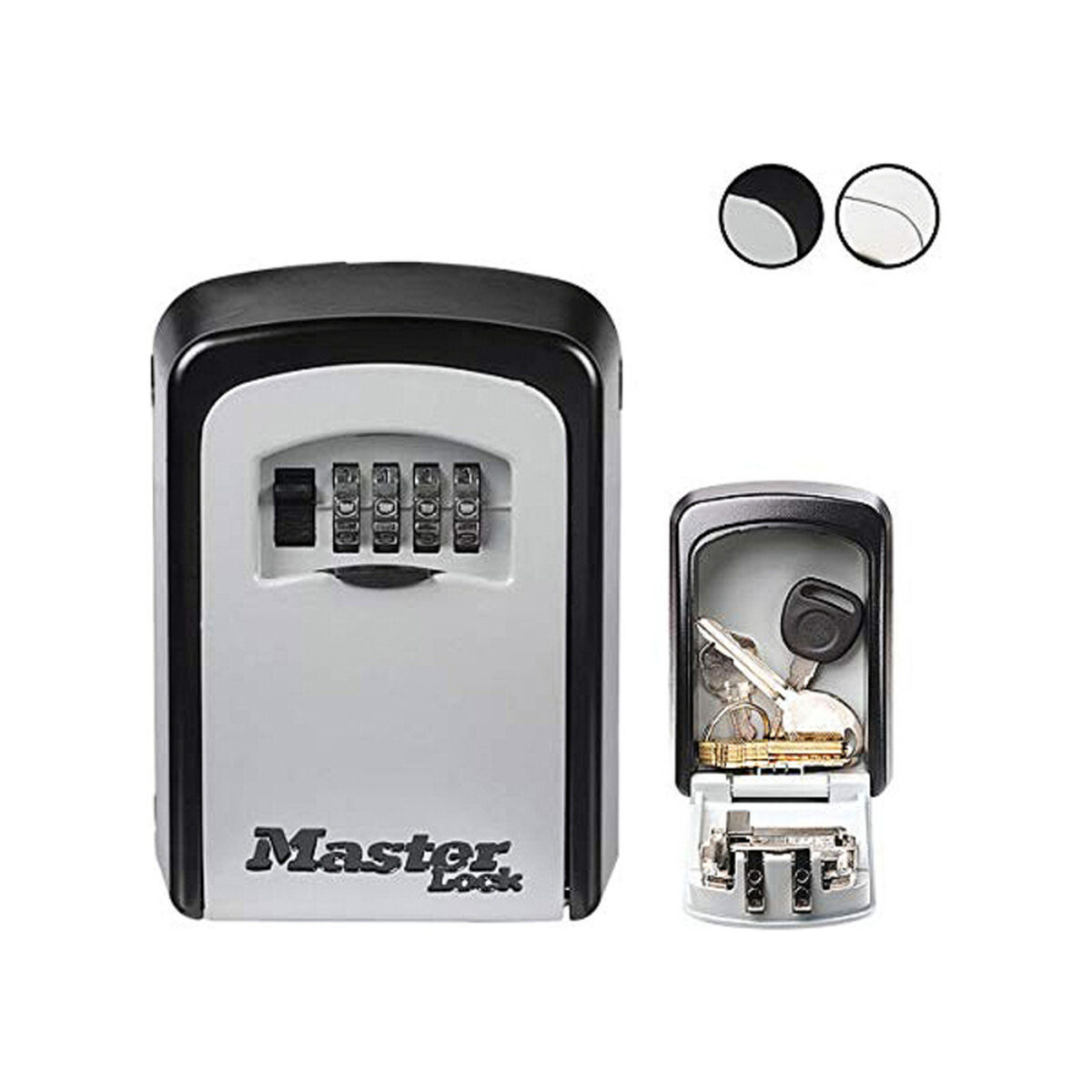 Nyckelskåp Master Lock 5401EURD Metall Svart/Grå 8 x 3 x 12 cm