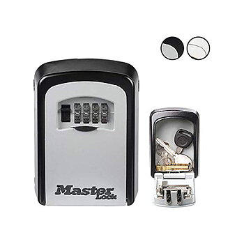 Nyckelskåp Master Lock 5401EURD Metall Svart/Grå 8 x 3 x 12 cm