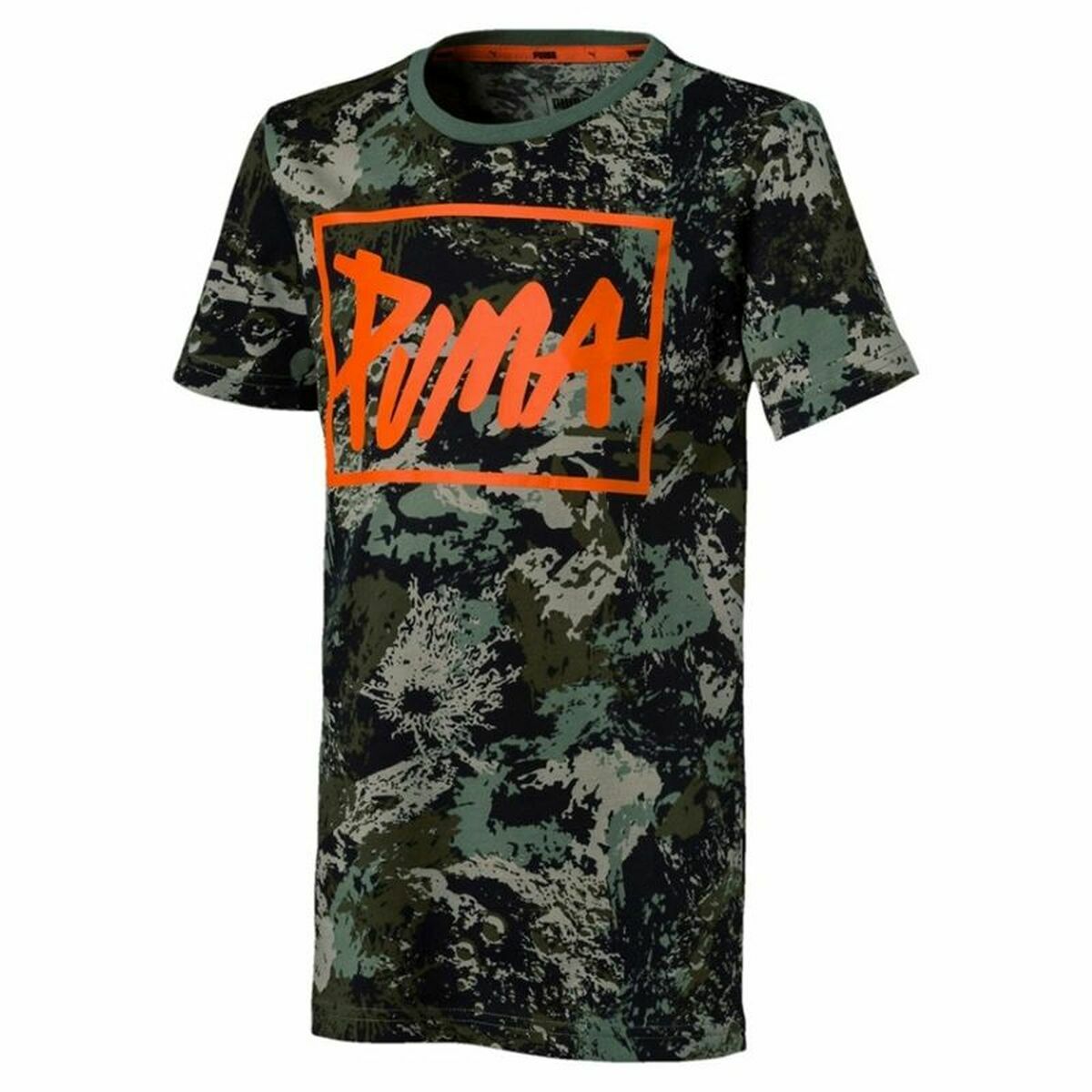 Barn T-shirt med kortärm Puma  Style Graphic  Grön - 2