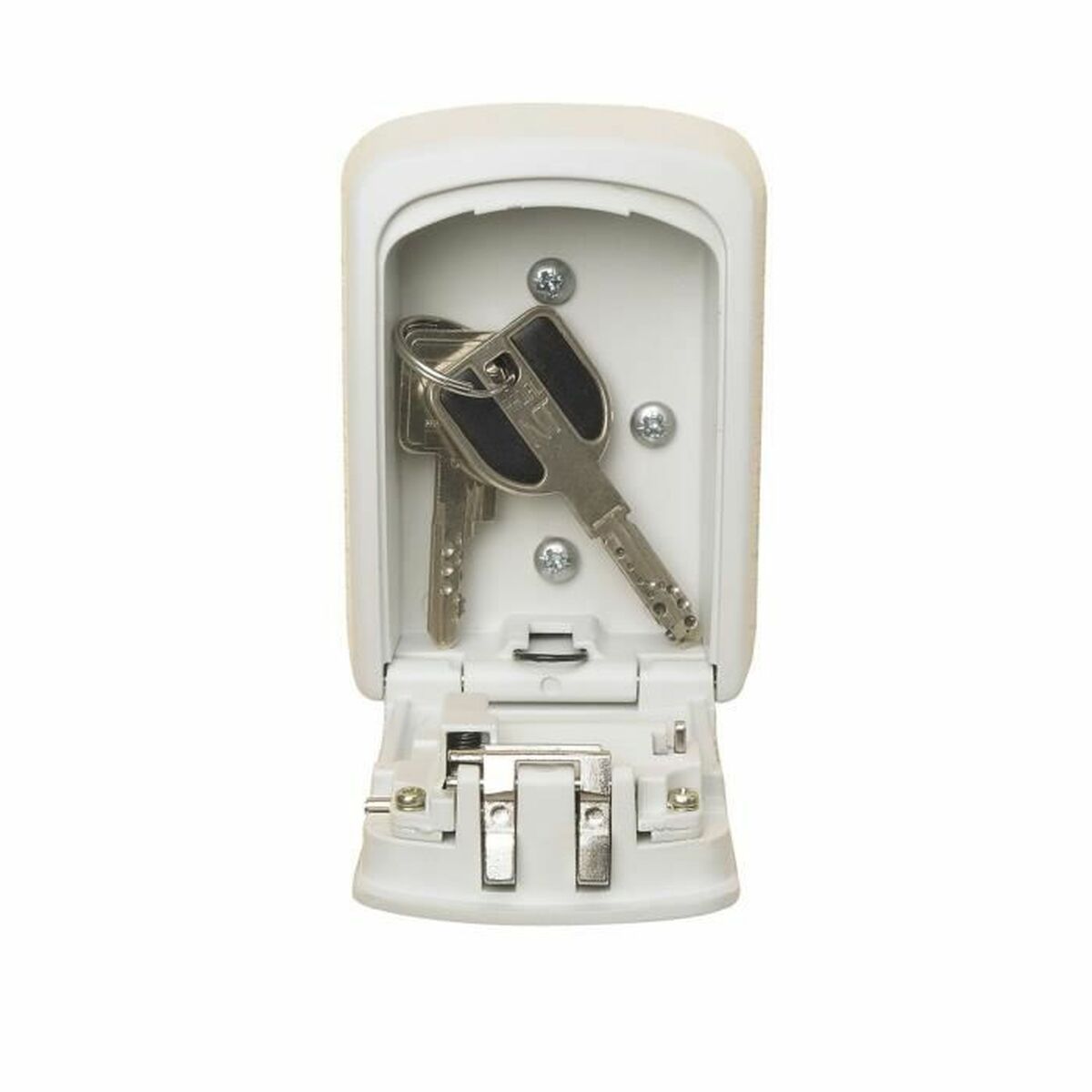 Kassaskåp Master Lock 5401EURDCRM Nycklar Vit Grå Metall Aluminium 8 x 3 x 12 cm - 7