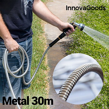 Okrossbar vattenslang i metall InnovaGoods (30 m)