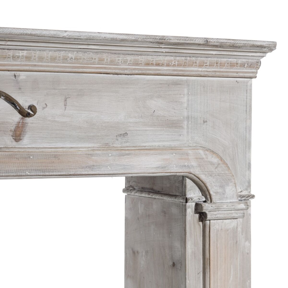 Öppen spis Vit Granträ Trä MDF 105 x 17,5 x 99 cm - 3
