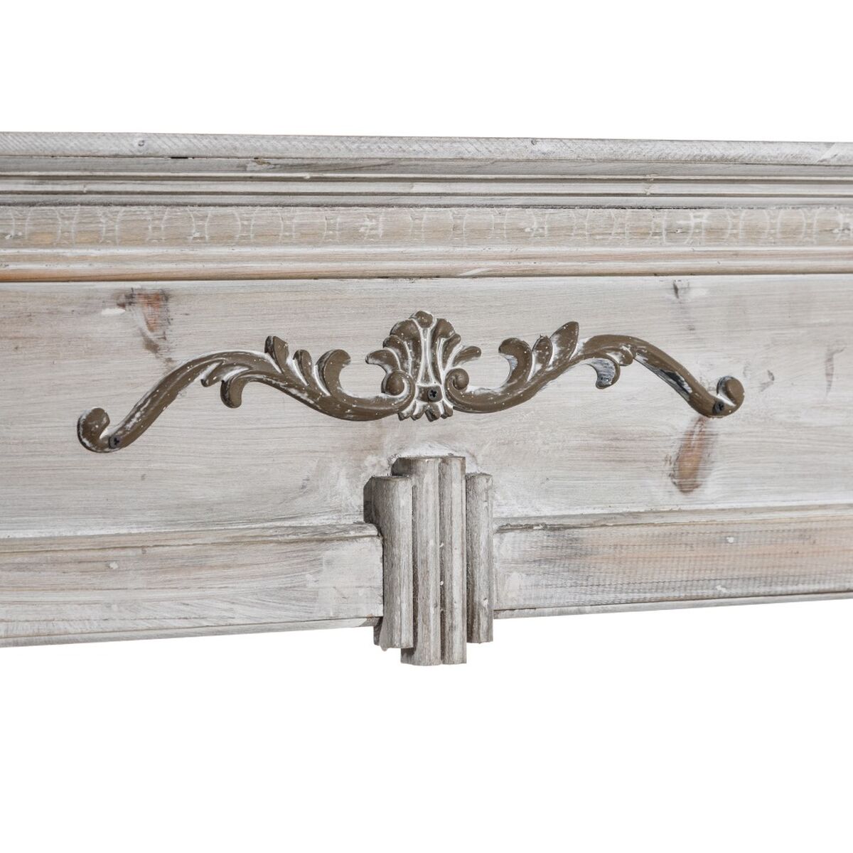 Öppen spis Vit Granträ Trä MDF 105 x 17,5 x 99 cm - 2