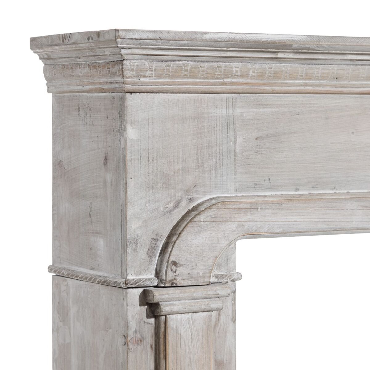 Öppen spis Vit Granträ Trä MDF 105 x 17,5 x 99 cm - 4