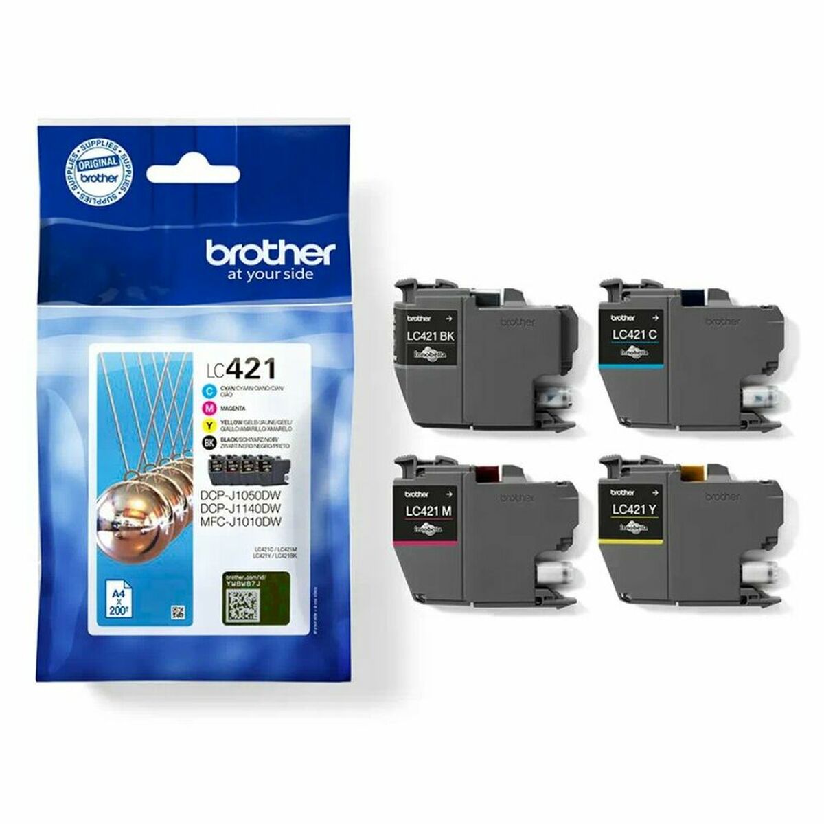 Original Bläckpatron Brother LC421VAL Multicolour - 2