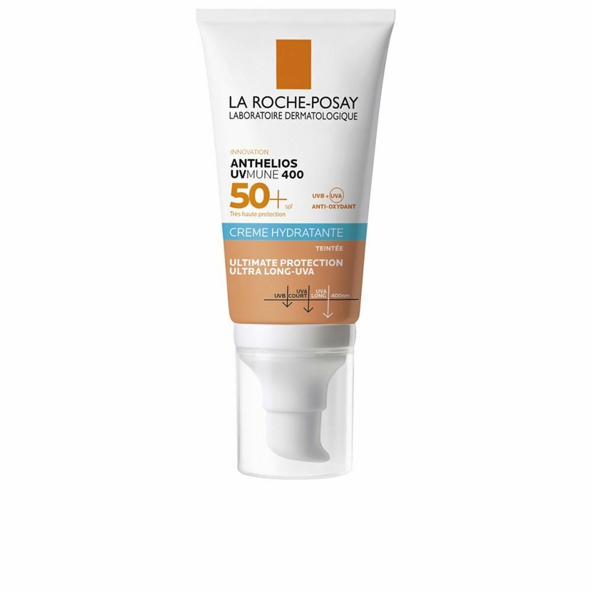 Solskydd med färg La Roche Posay Anthelios Uvmune 50 ml Vit Spf 50 Kräm Hydrerande kräm med färg - 2