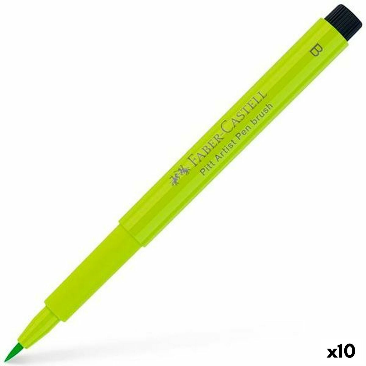Tuschpennor Faber-Castell Pitt Artist Ljusgrön (10 antal)