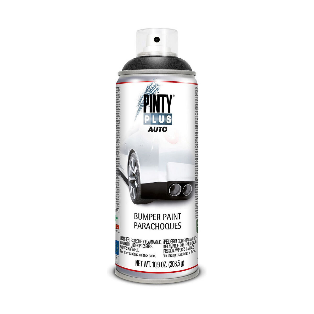 Sprejfärg Pintyplus Auto BT104 308,5 ml 400 ml Stötdämpare Svart - 3