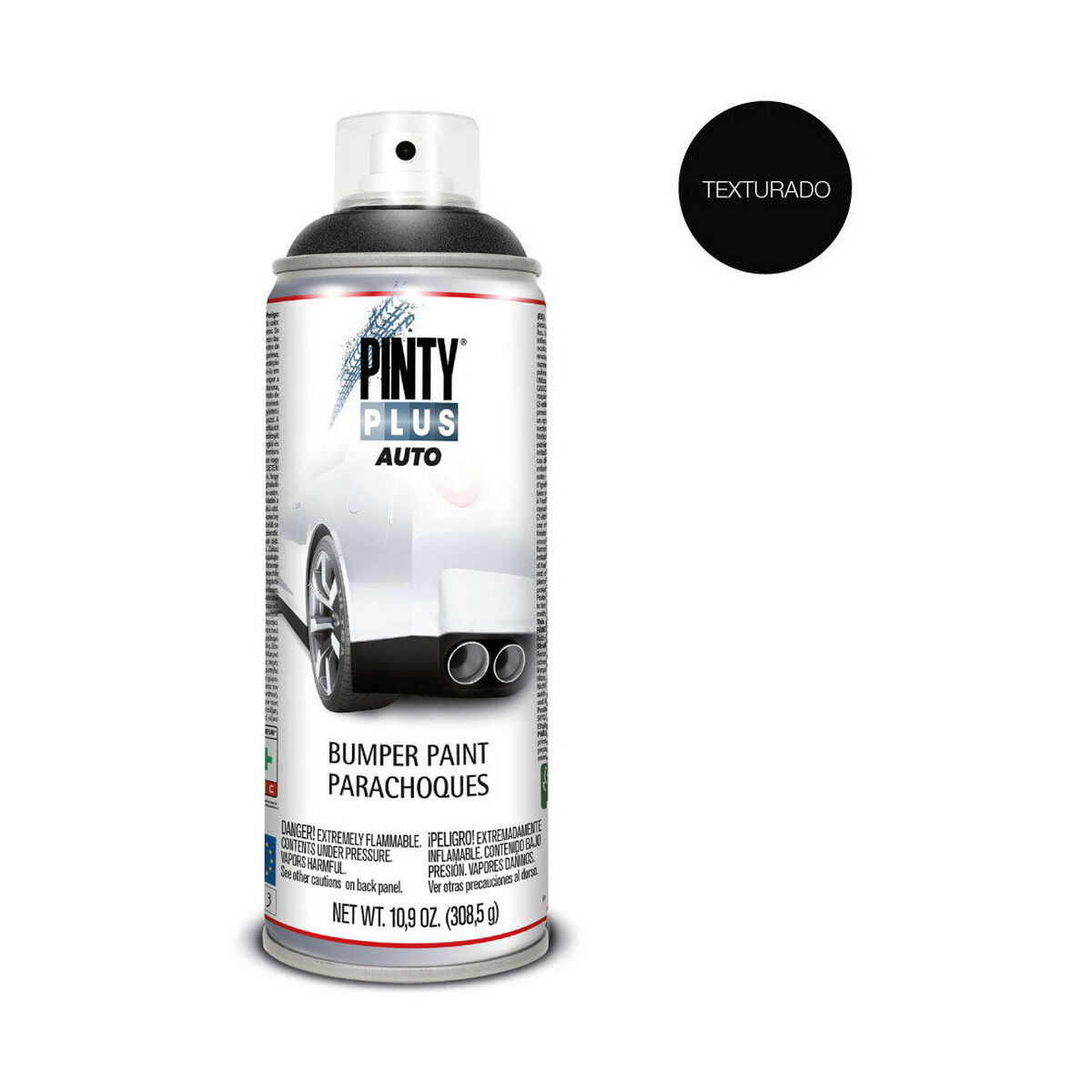 Sprejfärg Pintyplus Auto BT104 308,5 ml 400 ml Stötdämpare Svart - 4