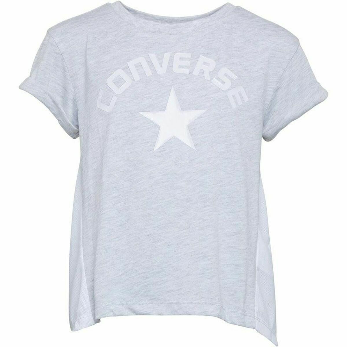 Barn T-shirt med kortärm Converse Mix Flyaway Ljusgrå