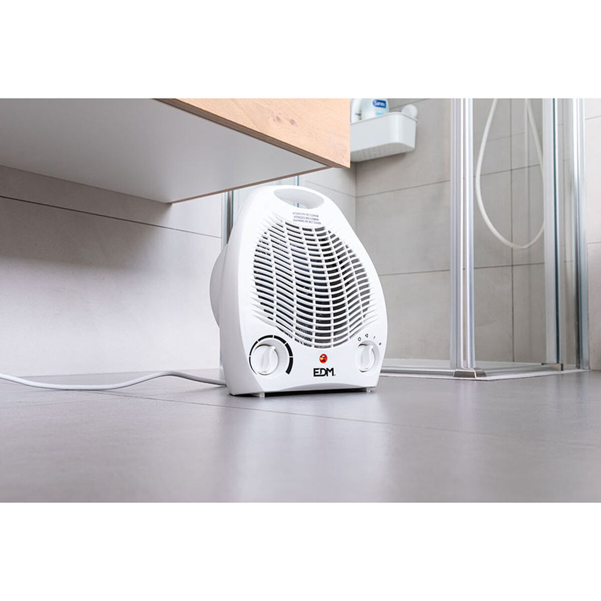 Vertikalt värmeelement EDM 07204 Vit 1000 - 2000 W - 7