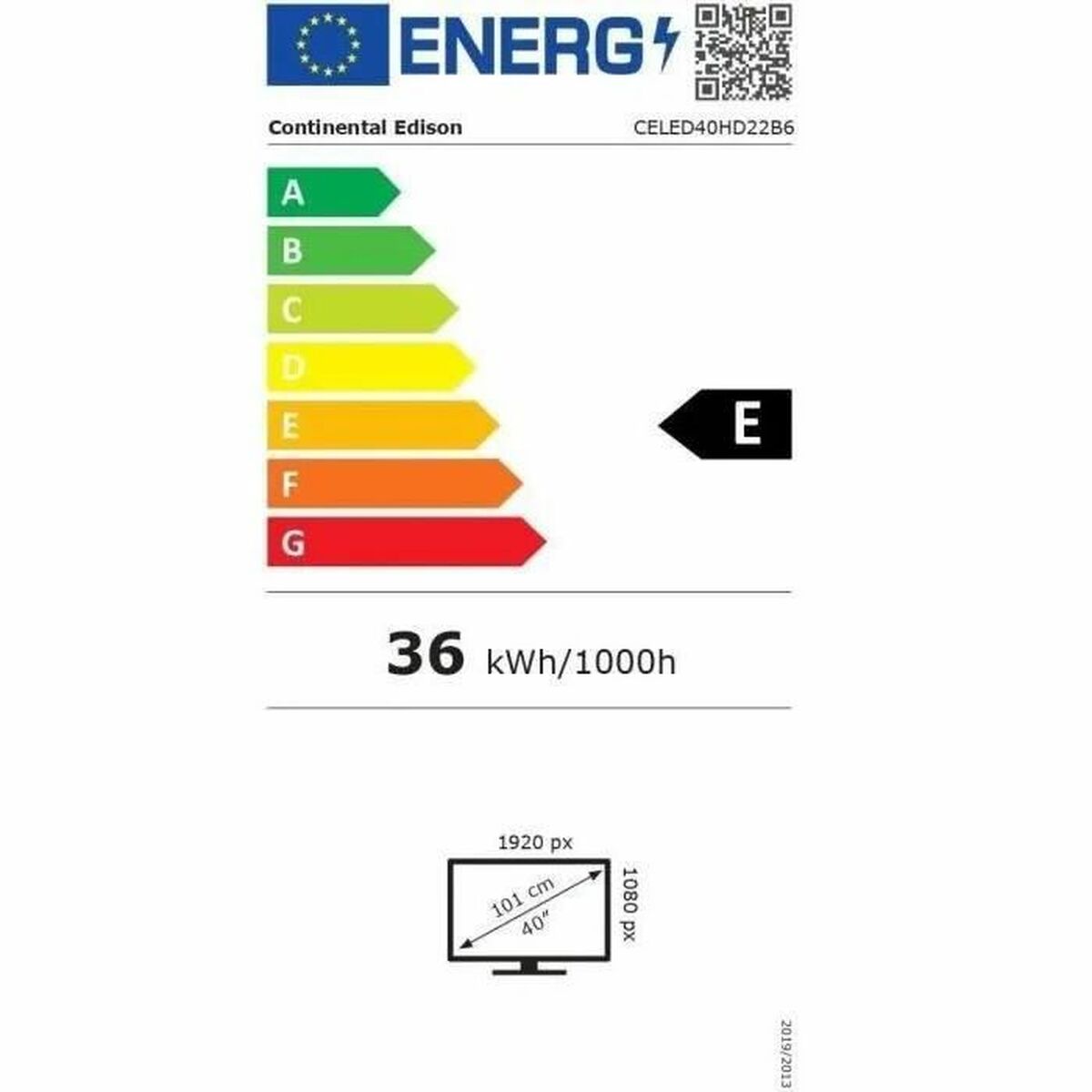 Television Continental Edison CELED40HD22B6 40" - 4