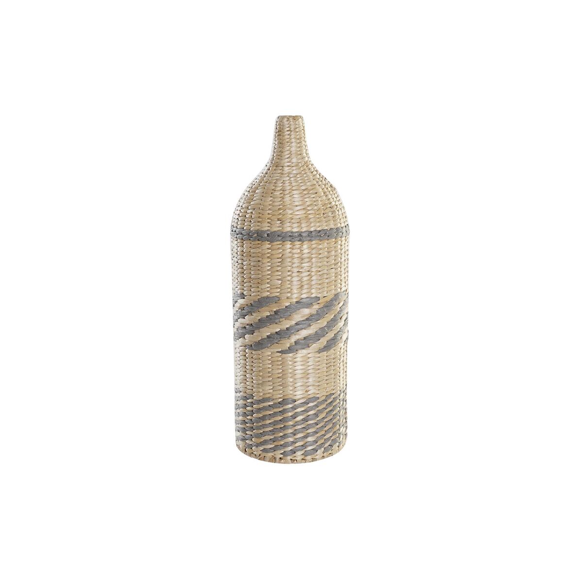 Vas DKD Home Decor Fibrer Naturell Grå (20 x 20 x 60 cm) - 4