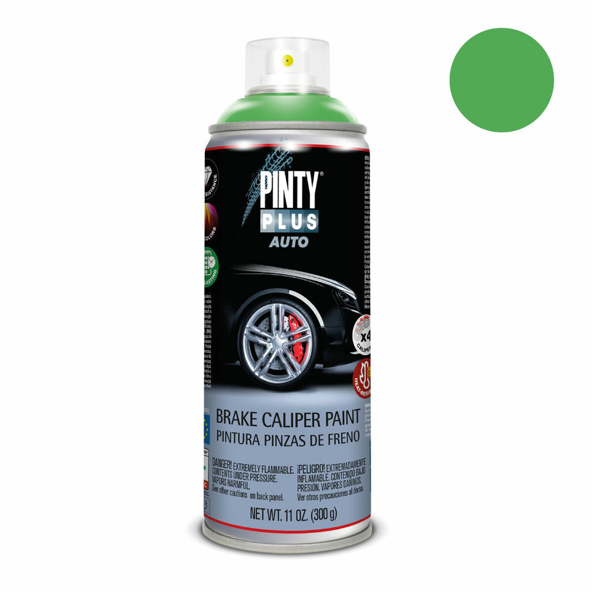Sprejfärg Pintyplus Auto PF136 400 ml Bromsok Grön - 4