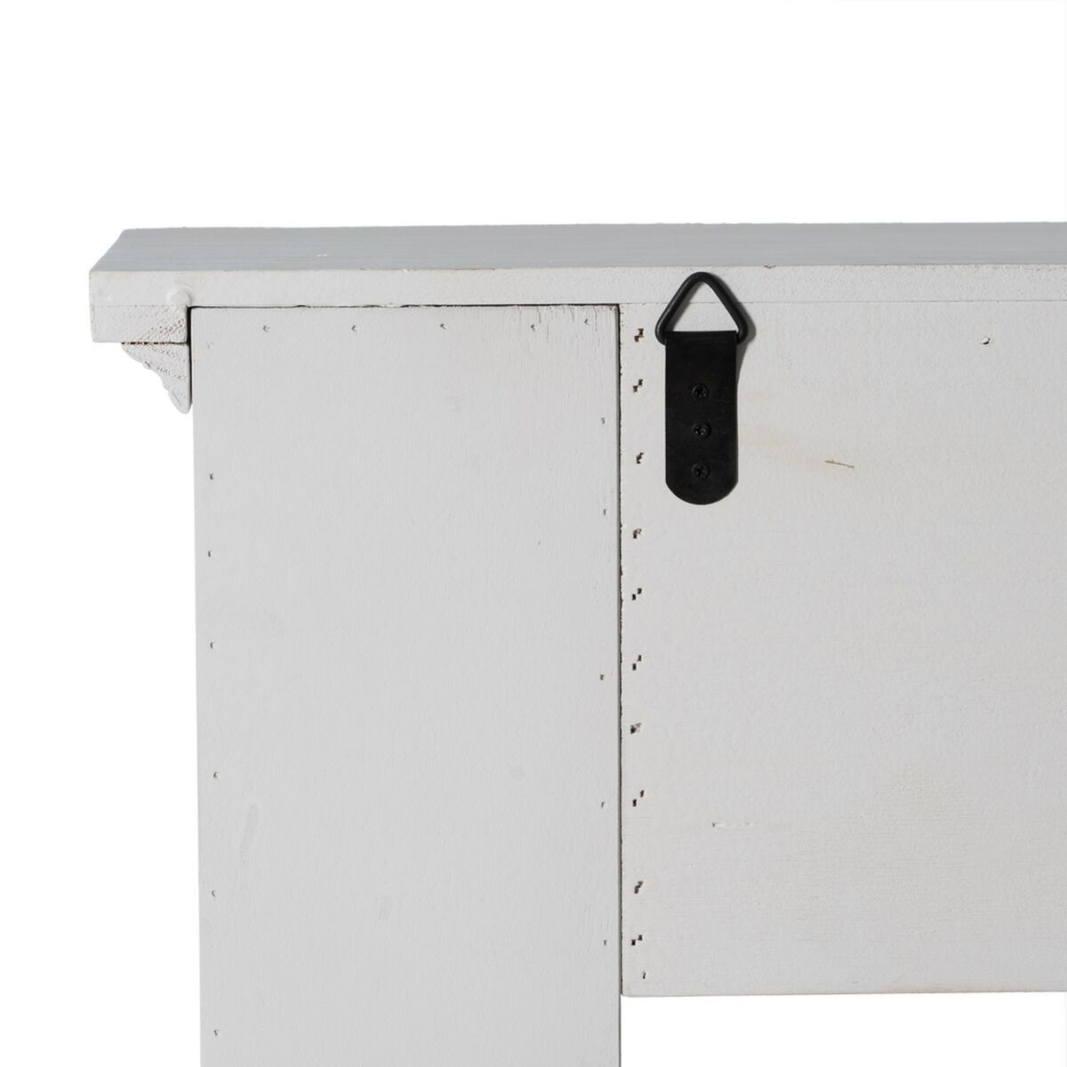 Öppen spis Vit Granträ Trä MDF 105 x 17 x 103 cm - 2