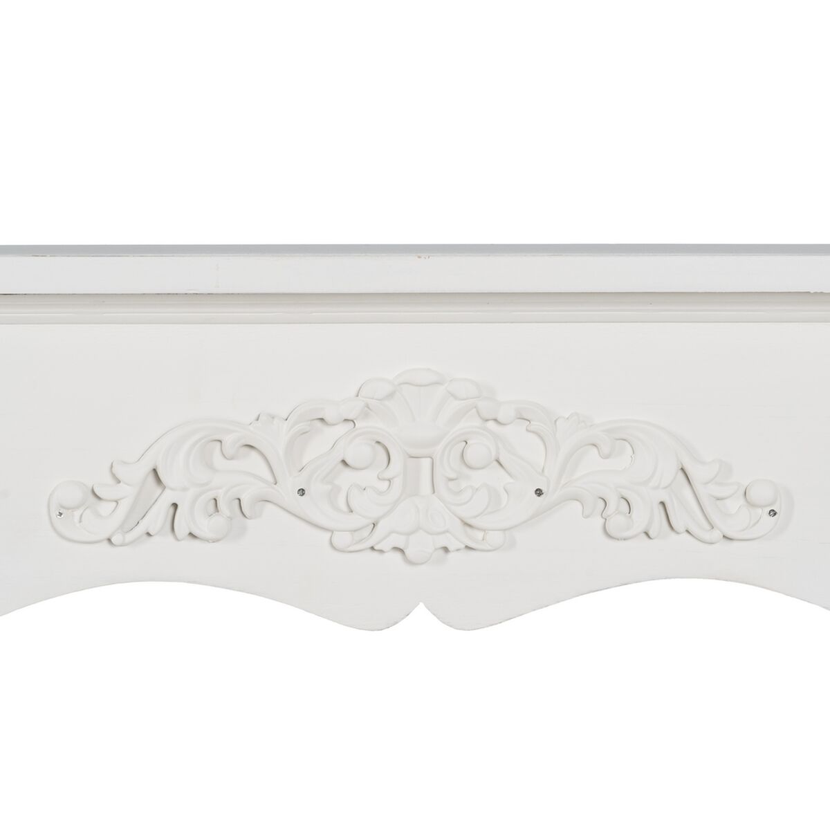 Öppen spis Vit Granträ Trä MDF 105 x 17 x 103 cm - 6