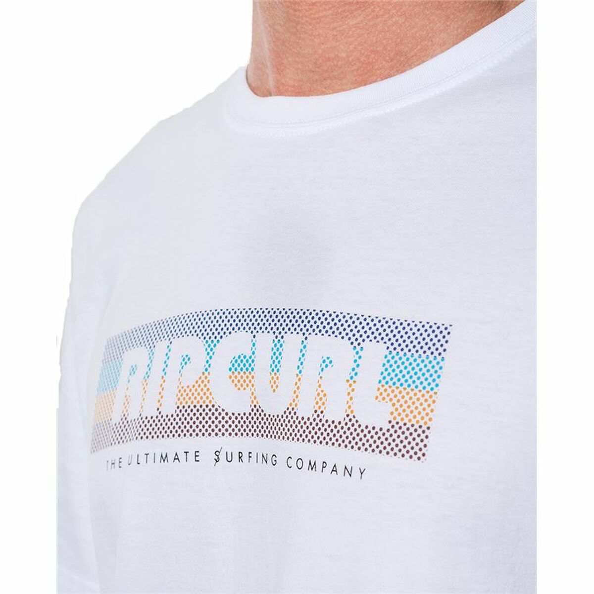 T-shirt med kortärm Herr Rip Curl El Mama Vit - 4