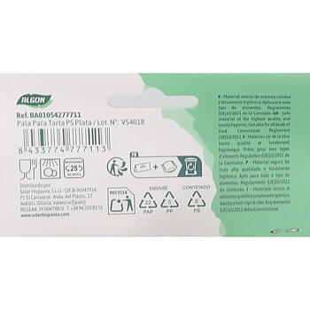 Tårtspade Algon PS PLATA 7,5 x 27,5 cm (24 antal)