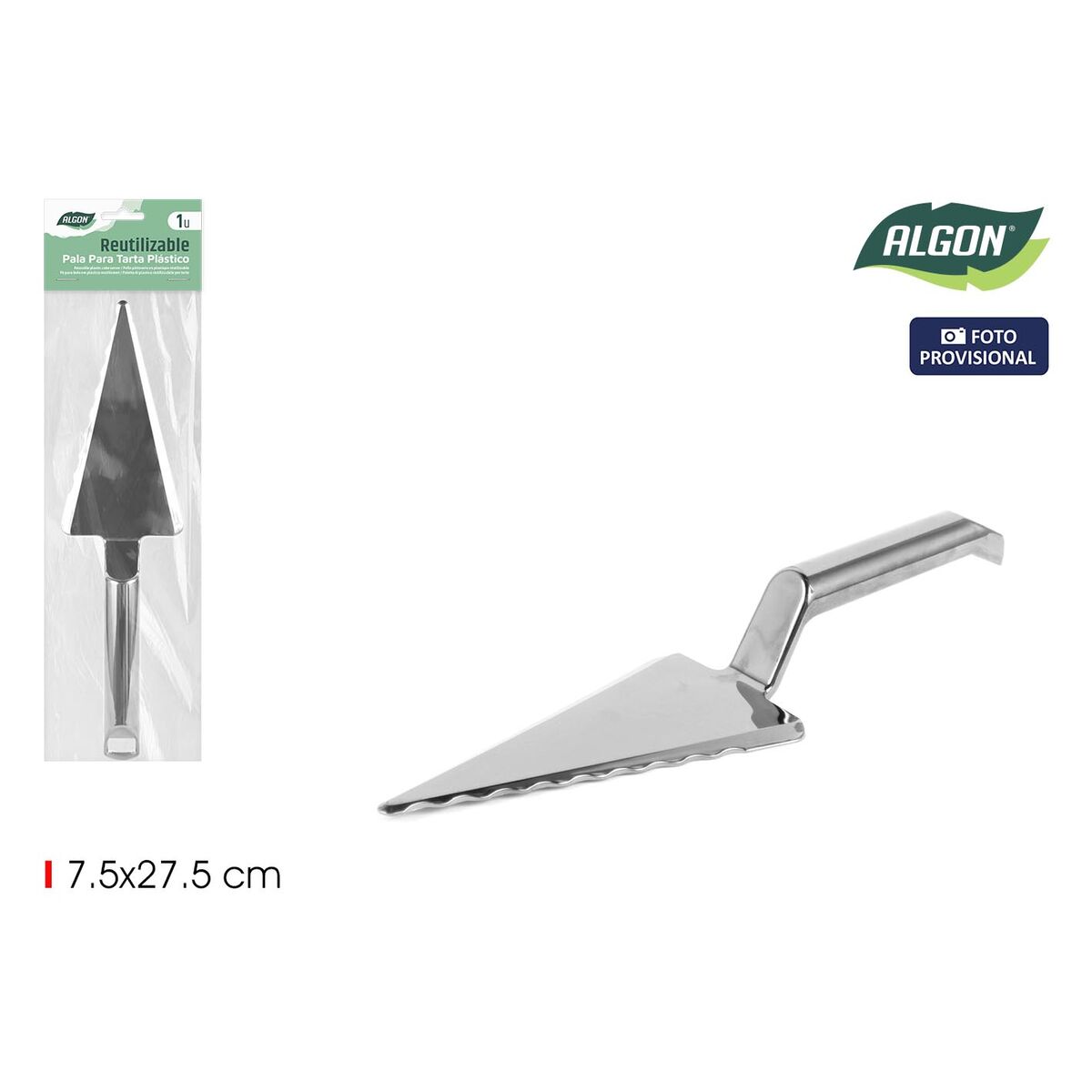 Tårtspade Algon PS PLATA 7,5 x 27,5 cm (24 antal) - 3