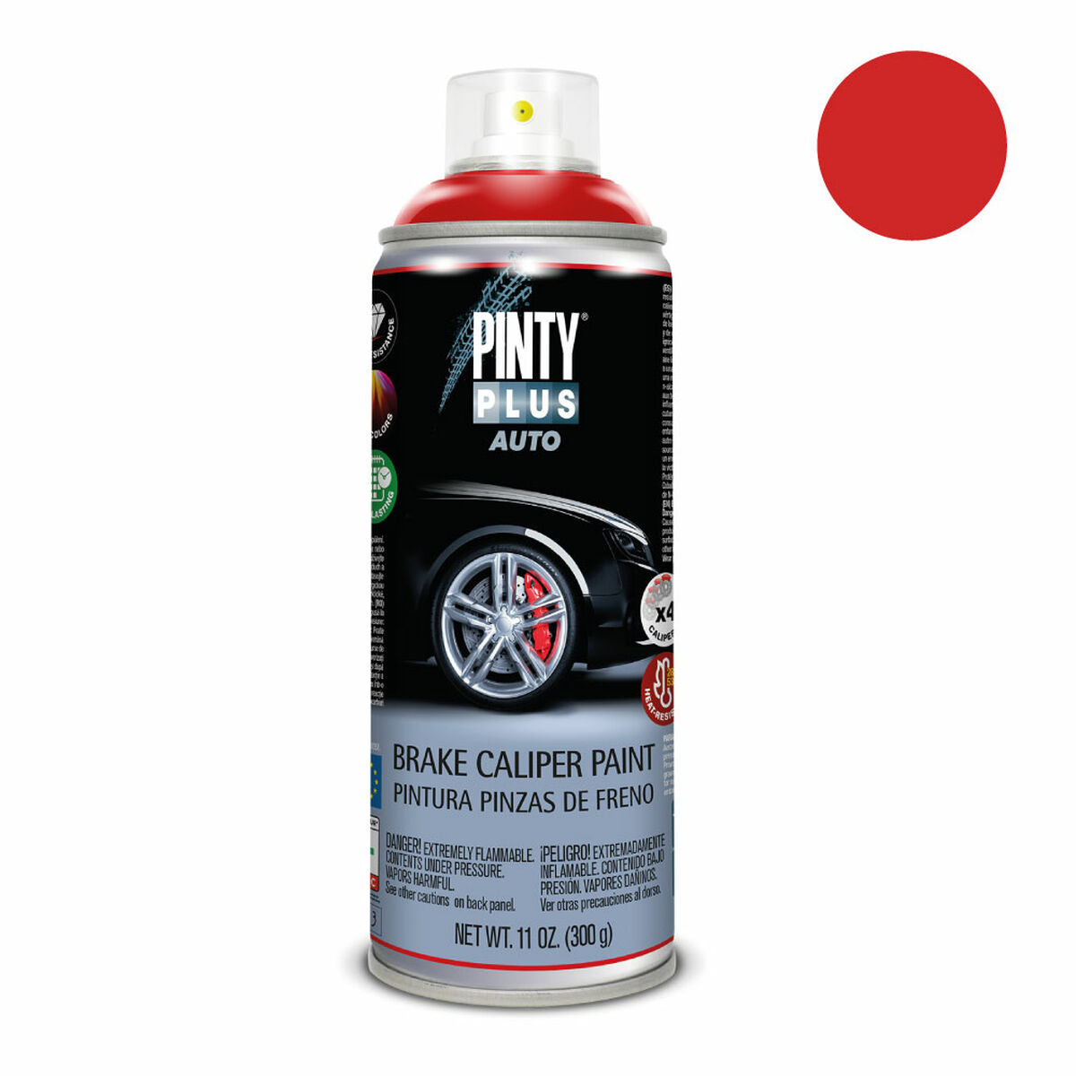 Sprejfärg Pintyplus Auto PF107 400 ml Bromsok Röd - 2