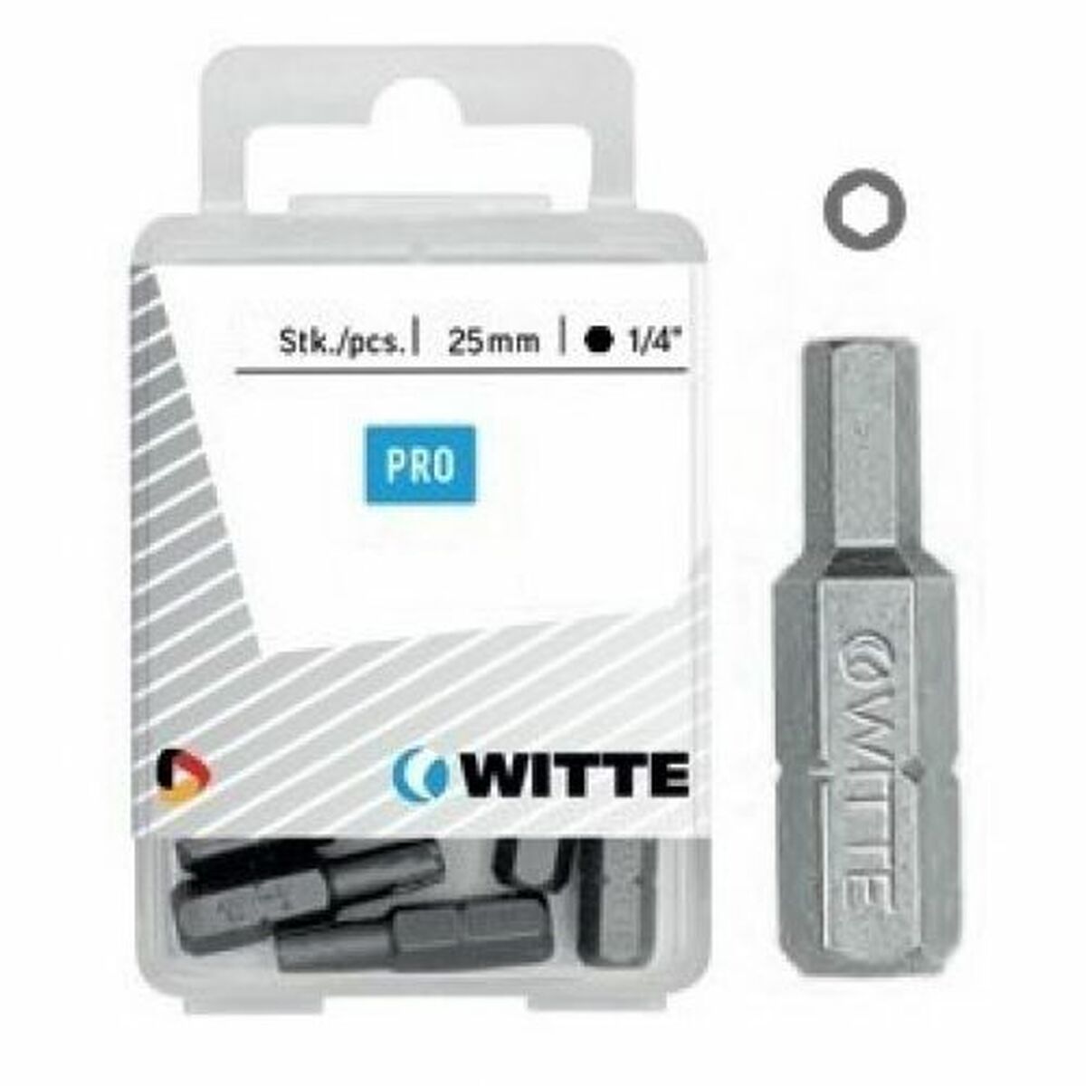 Bitssats WITTE Hex Sexkantig 10 antal 10 Delar
