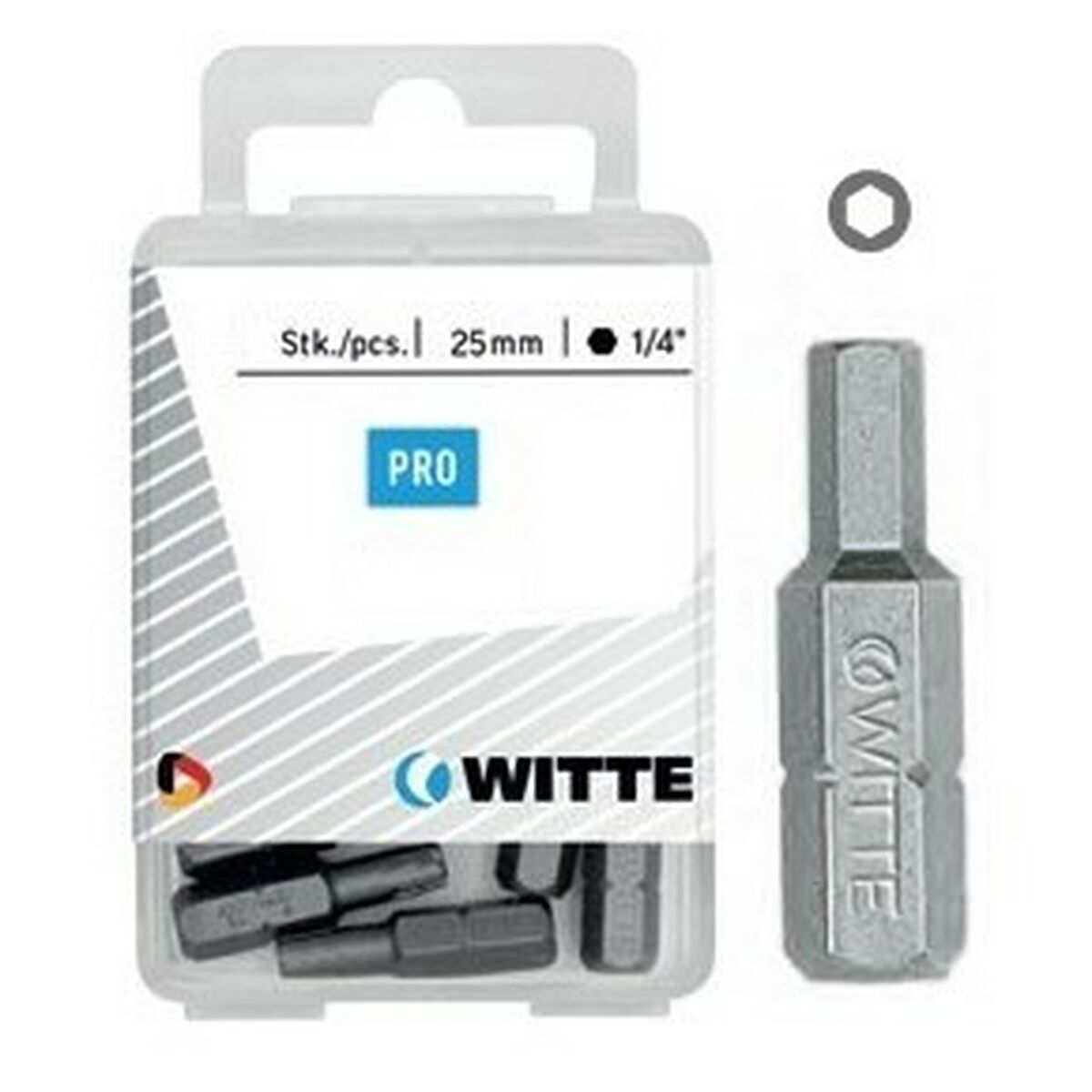 Bitssats WITTE Hex Sexkantig 10 antal 10 Delar - 2