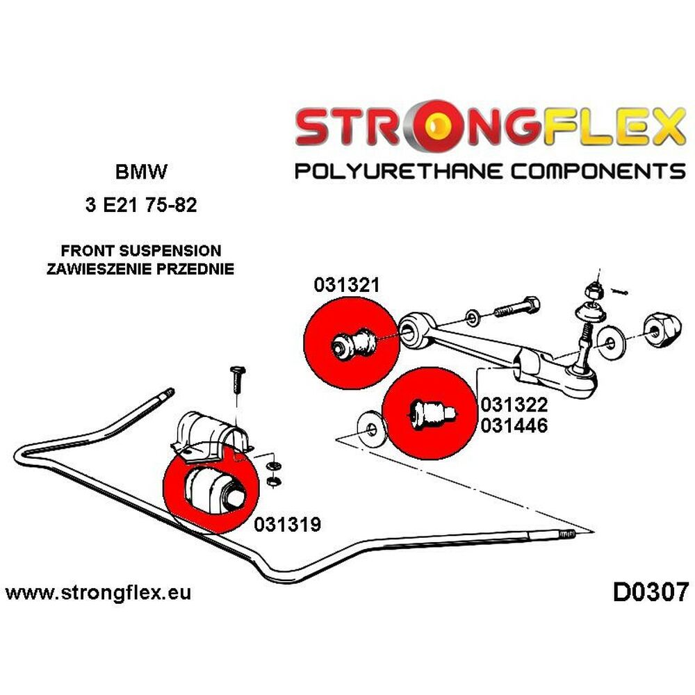 Silentblock Strongflex 031321A (2 pcs) - 2
