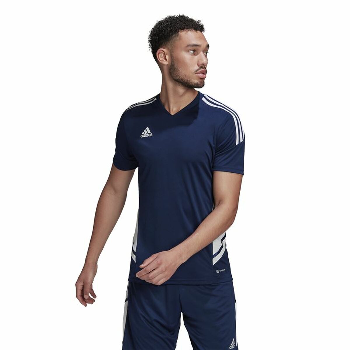 Kortärmad fotbollströja för herrar Adidas Con22 Blå - 3