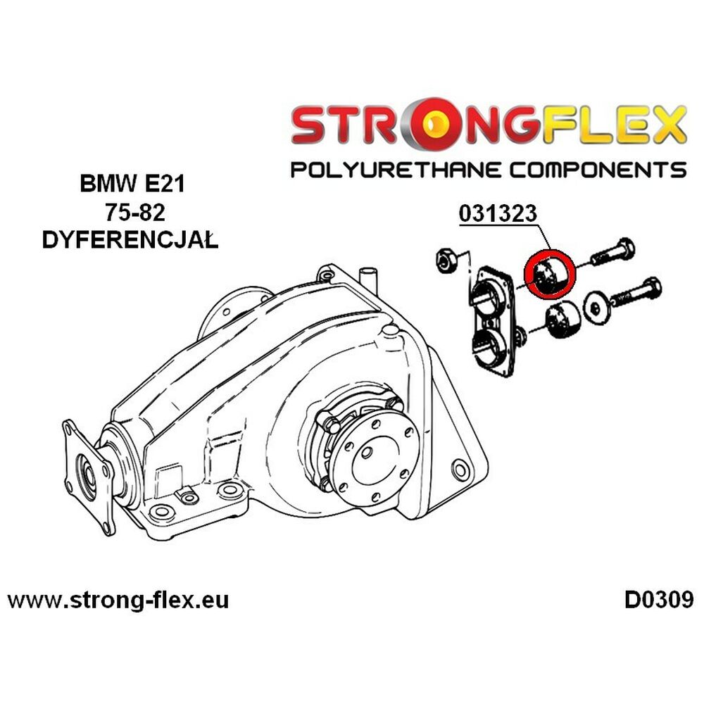 Silentblock Strongflex 031323A (2 pcs) - 2