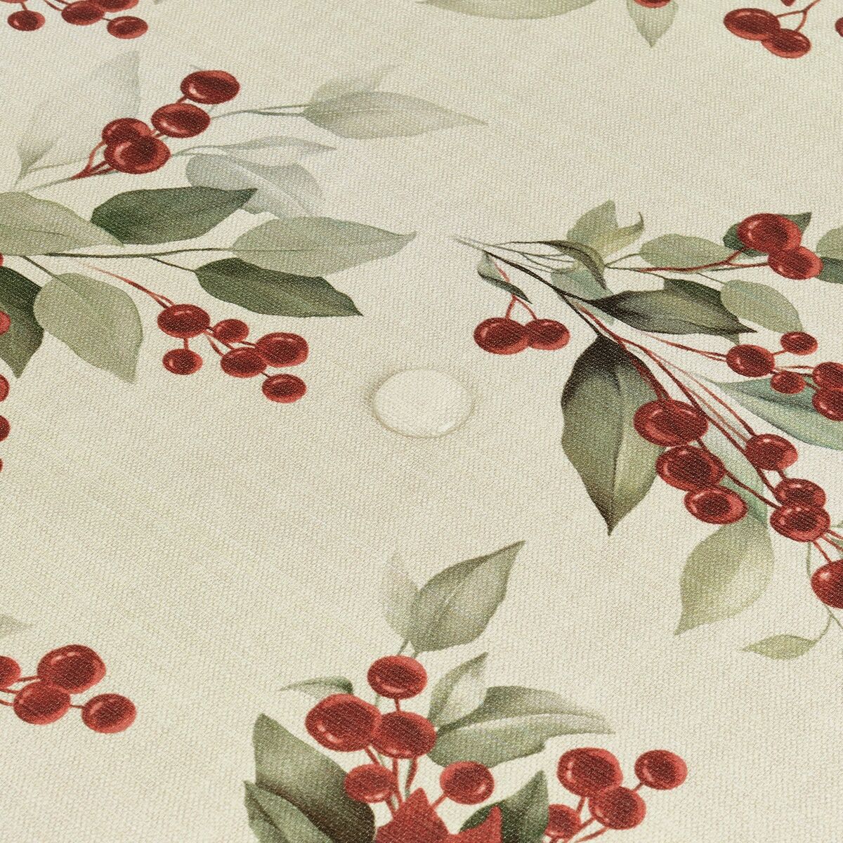 Fläckresistent bordsduk i harts Belum Christmas Röd Grön linne 100 x 150 cm - 5
