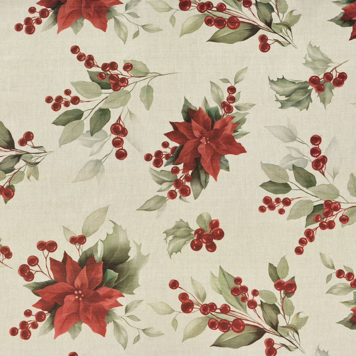 Fläckresistent bordsduk i harts Belum Christmas Röd Grön linne 100 x 150 cm - 4