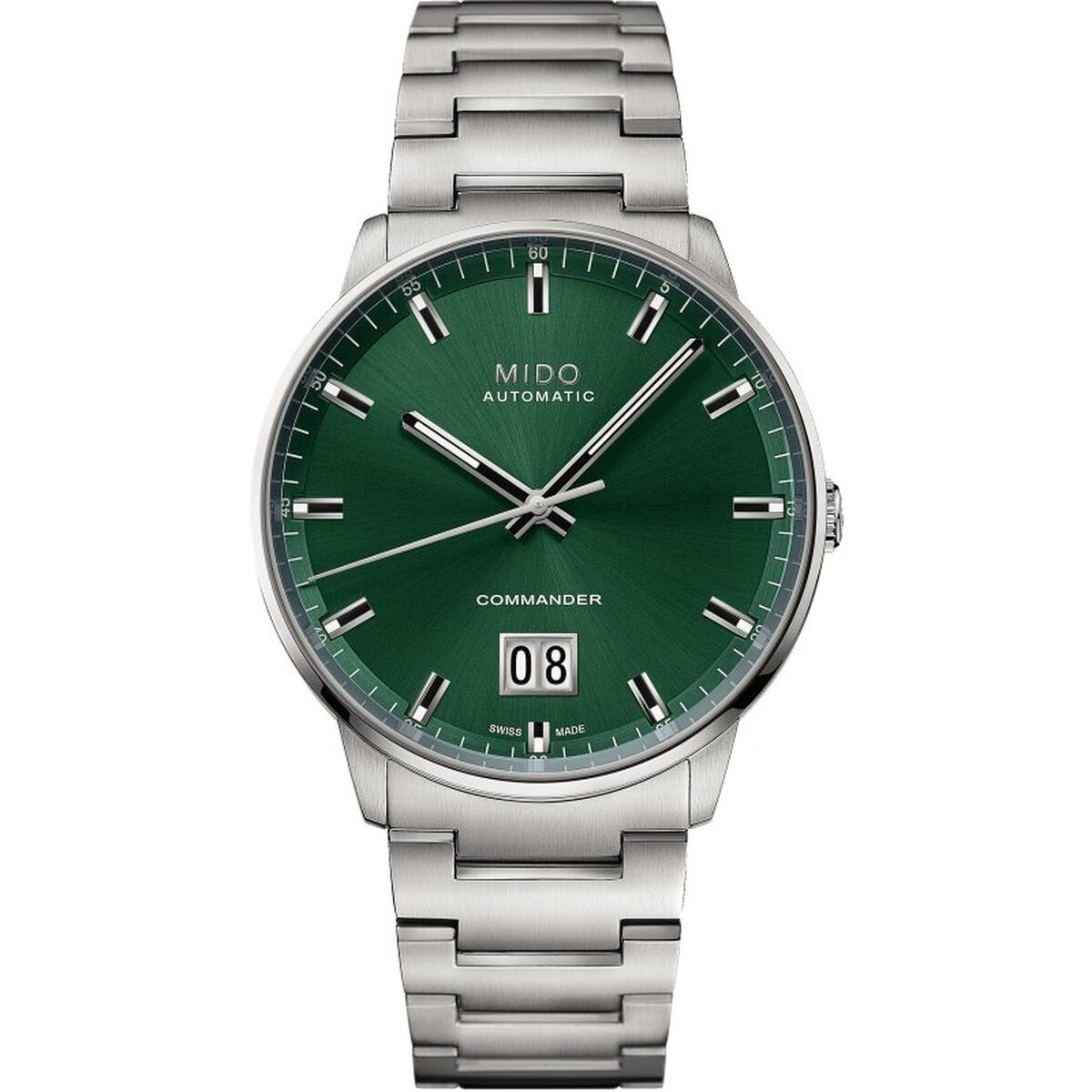 Damklocka Mido COMMANDER BIG DATE Silvrig
