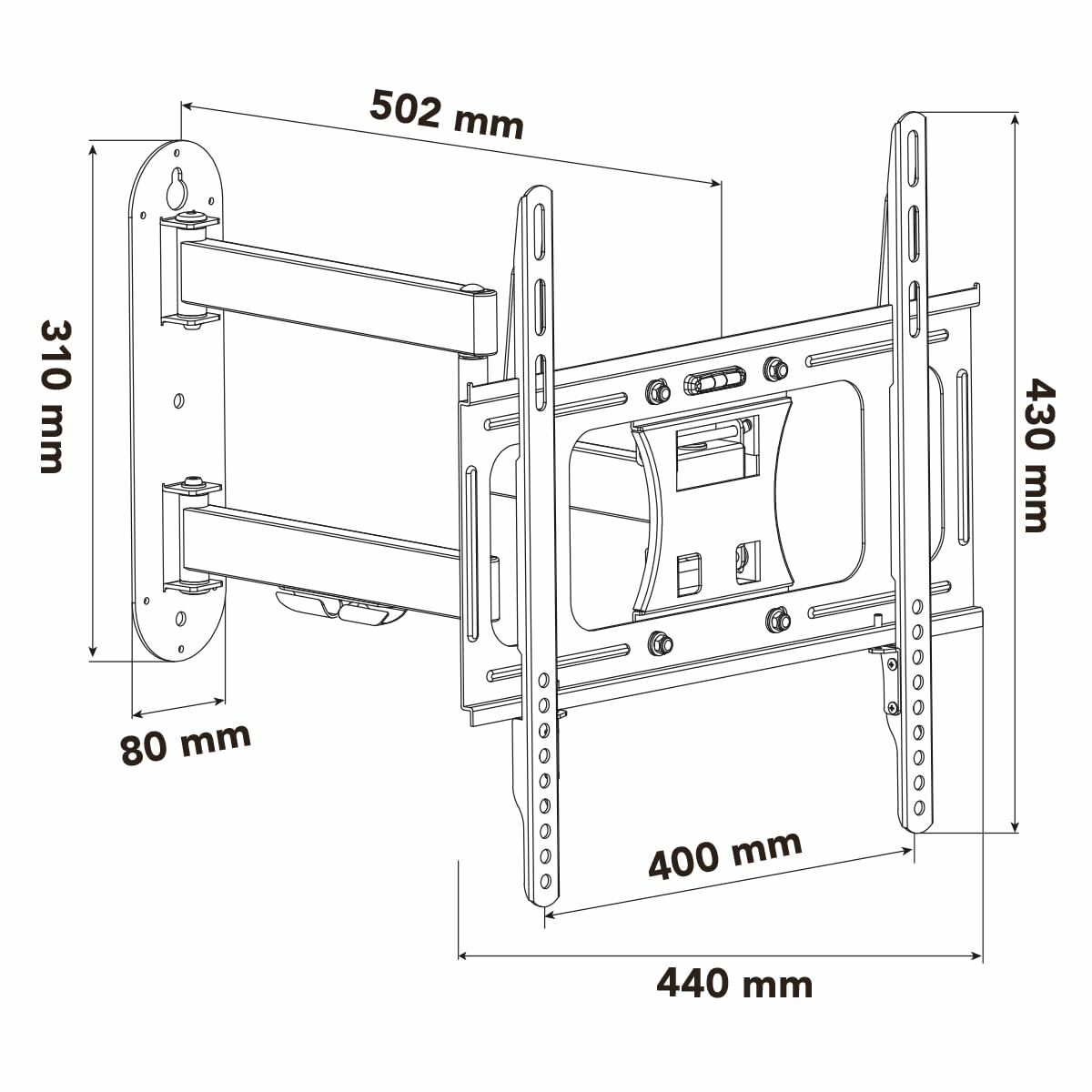 TV-fäste Nox NXLITEWALLFLEX 23"-55" 30 Kg - 2