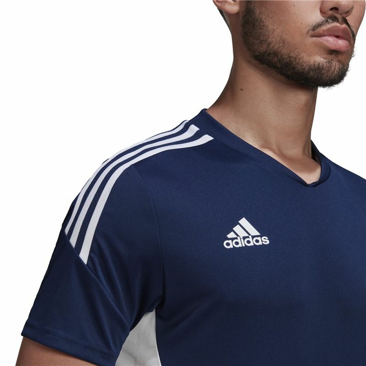 Kortärmad fotbollströja för herrar Adidas Con22 Blå - 6