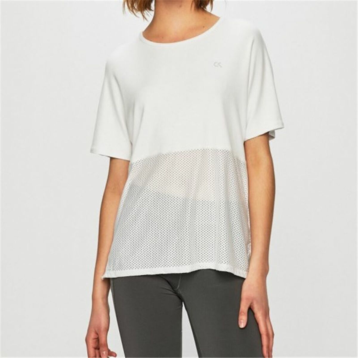 T-shirt med kortärm Dam Calvin Klein Tank Vit - 4