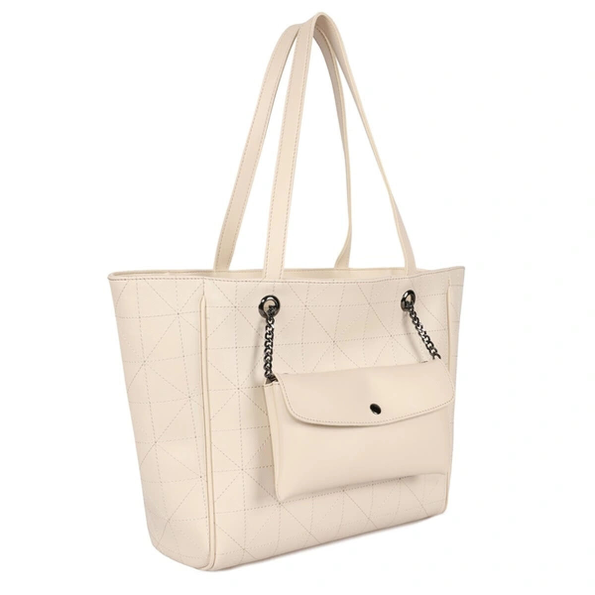 Damväska Laura Ashley RELIEF-QUILTED-CREAM Kräm 30 x 30 x 10 cm - 3