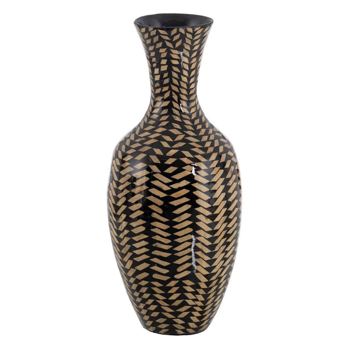 Vas Svart Beige 25 x 25 x 59 cm