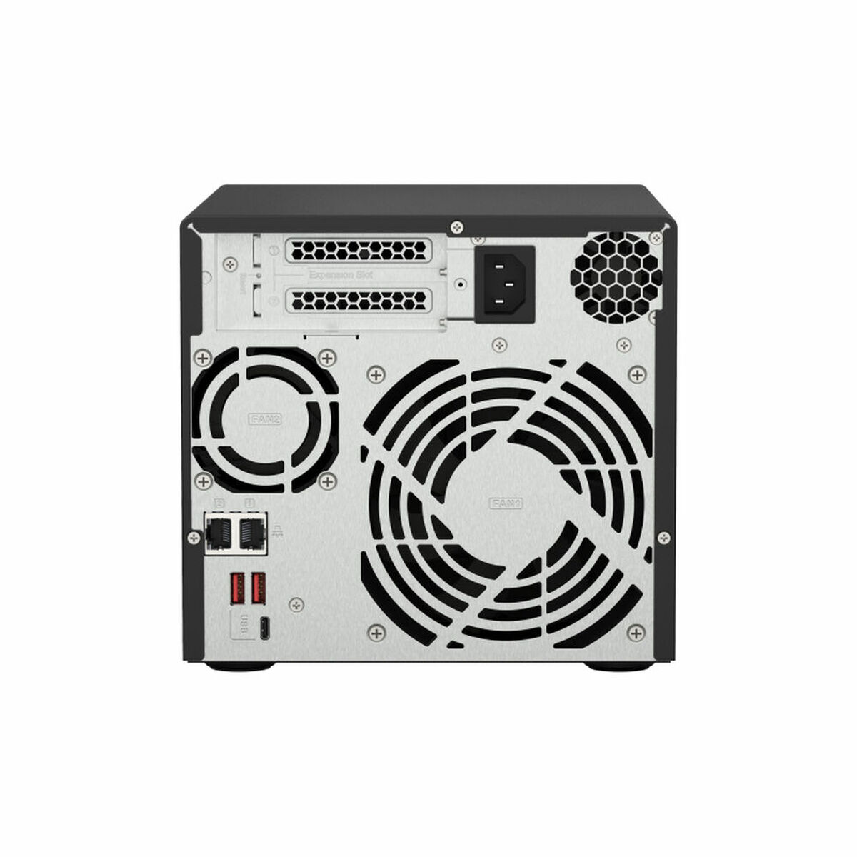 Nätlagringsenhet NAS Qnap TS-473A-8G Svart AM4 Socket: AMD Ryzen™ AMD Ryzen V1500B - 2