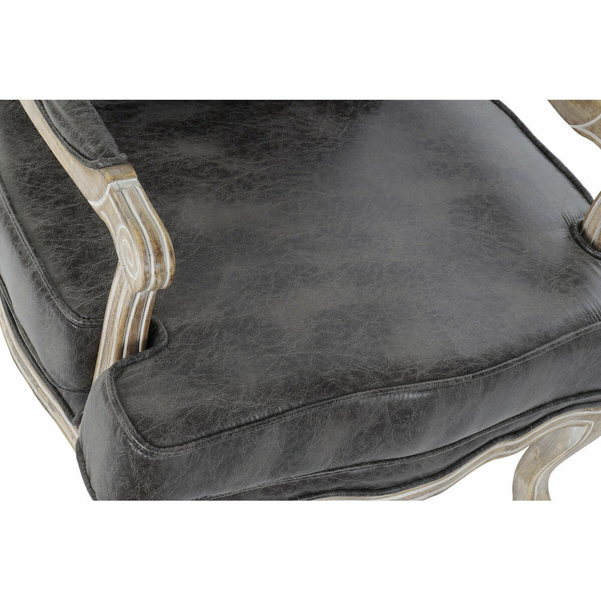 Fåtölj DKD Home Decor Brun Naturell 70 x 66 x 94 cm - 2