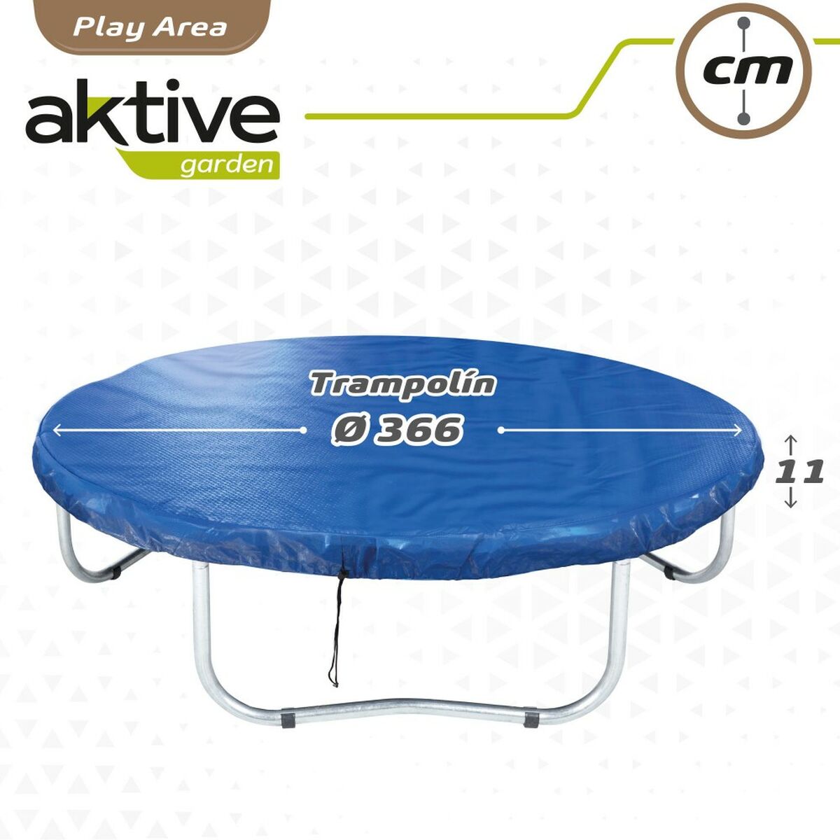 Skyddspresenning Aktive Elastisk säng Blå Ø 366 cm (6 antal) - 14