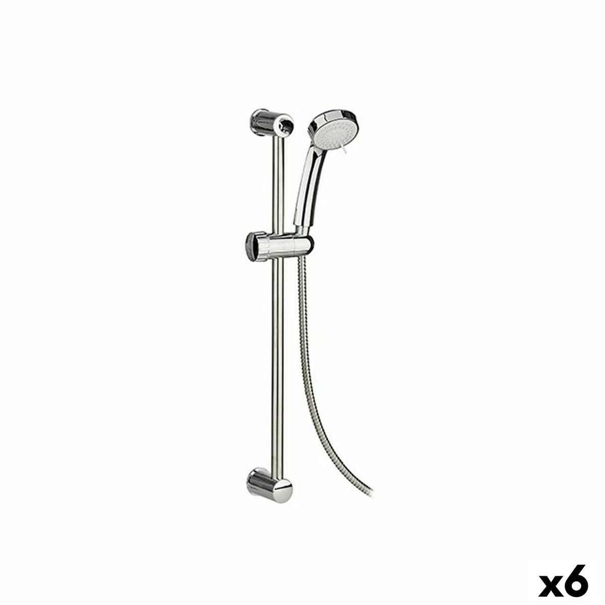Duschpelare Berilo 9921317BC Silvrig Stål Plast 18 x 8 x 72,5 cm 3 Delar (6 antal)