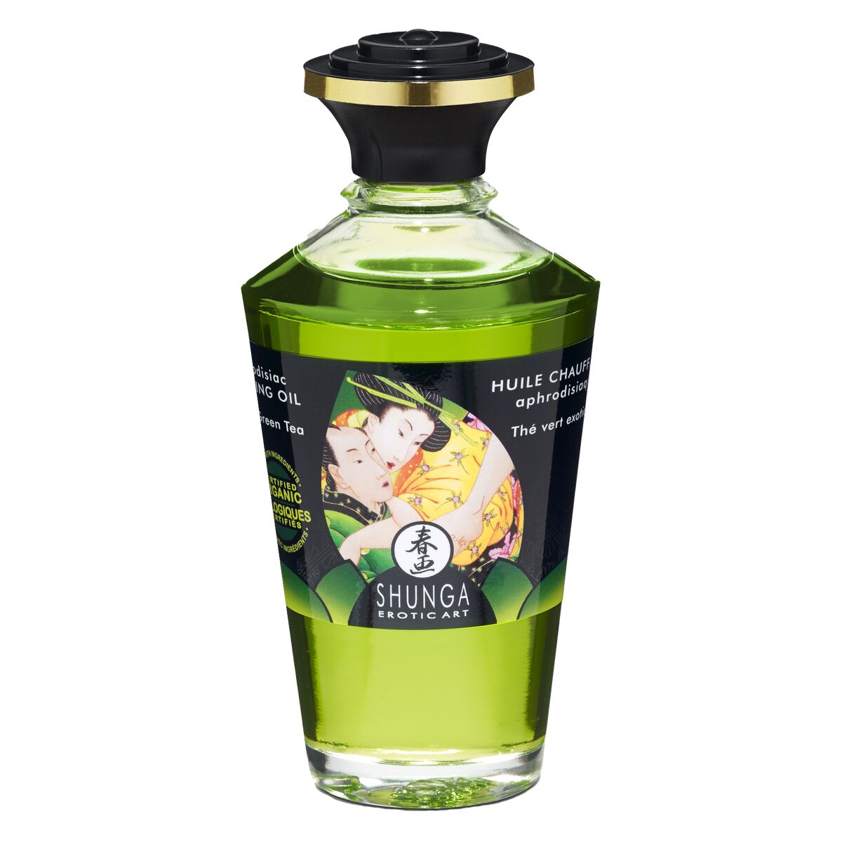 Erotisk Massageolja Shunga 100 ml Grönt te - 3