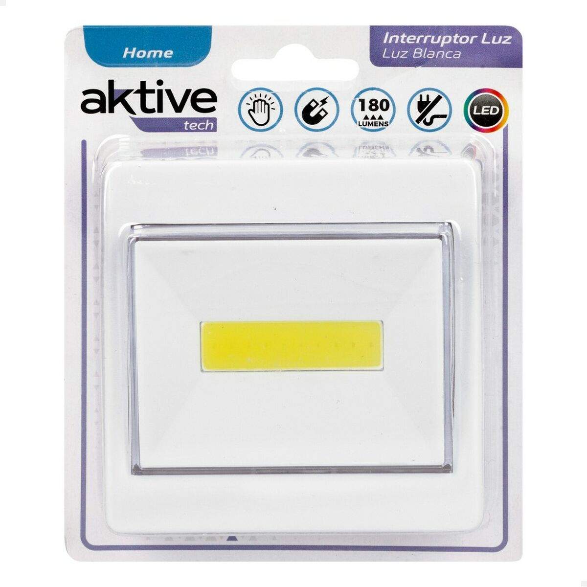 Strömbrytare Aktive Vit 8,5 x 8,5 x 3 cm (24 antal) - 2